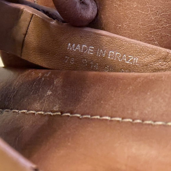 Tory Burch Metal Miller Tan/Gold Sandals Size 8.5 - Picture 6 of 10